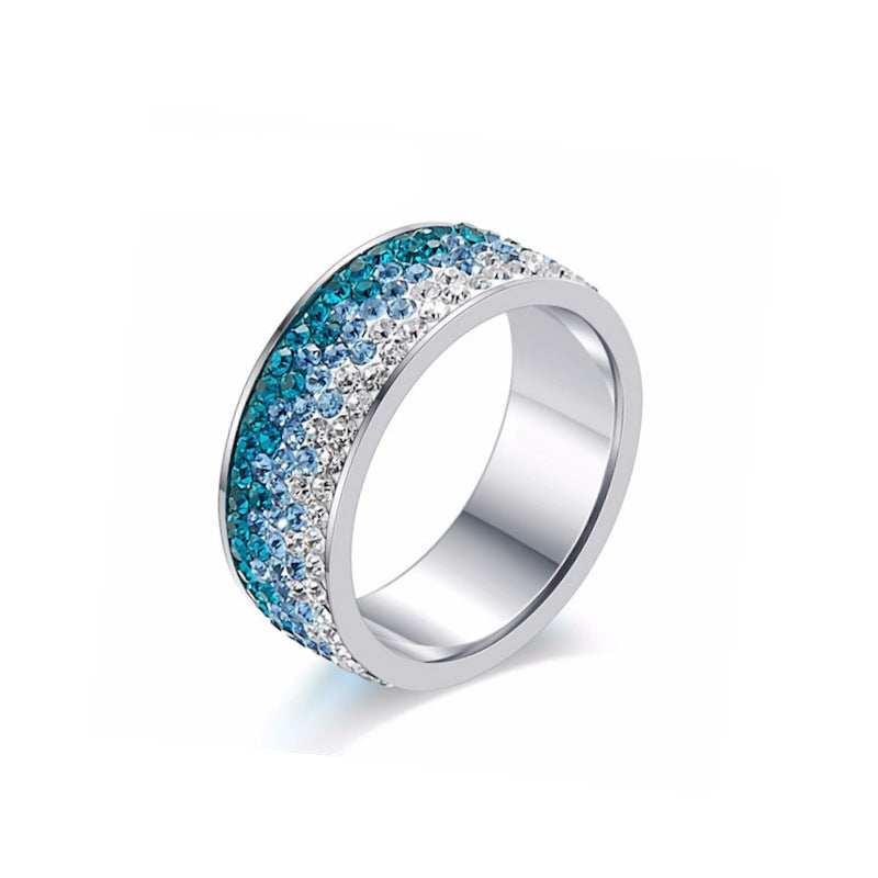 Damen Ring mit funkelndem Zirkonia-Besatz Shop Nory