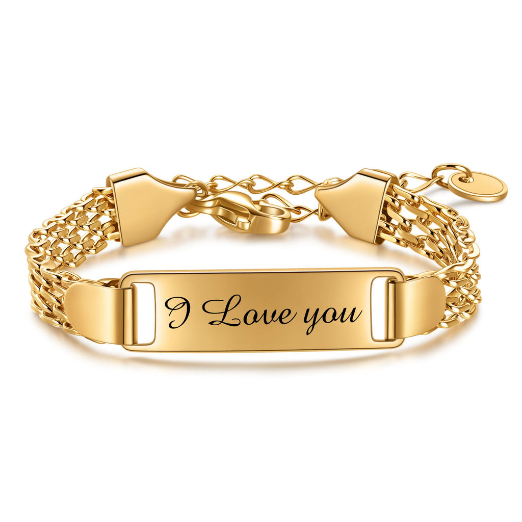 Damen Armband mit personalisierbarem Gravur-Design Shop Nory