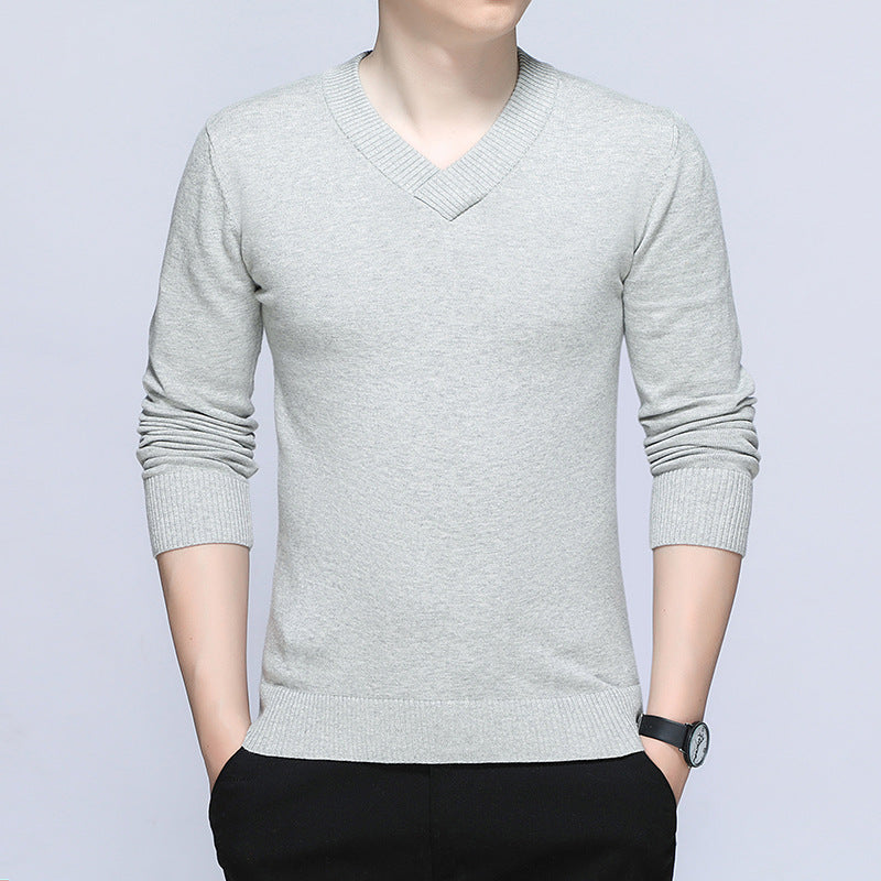 Herren Eleganter V-Ausschnitt Pullover Shop Nory