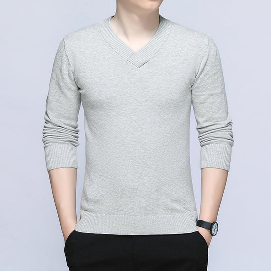Herren Eleganter V-Ausschnitt Pullover Shop Nory