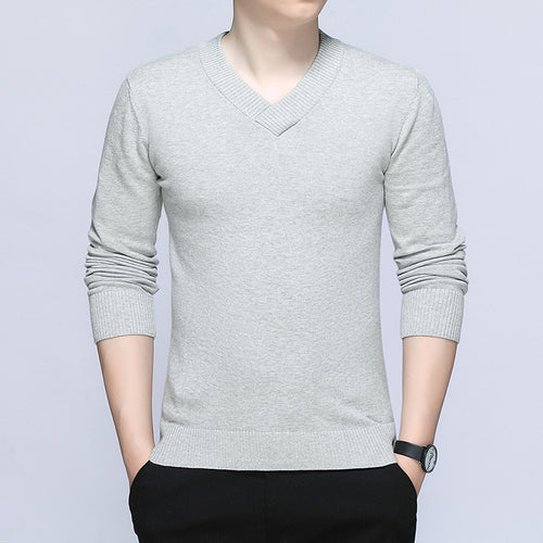 Herren Eleganter V-Ausschnitt Pullover Shop Nory