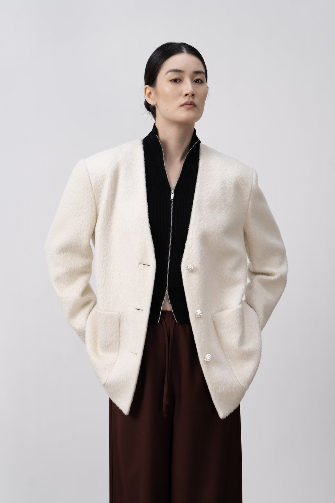 Eleganter strukturierter Blazer für Frauen Shop Nory
