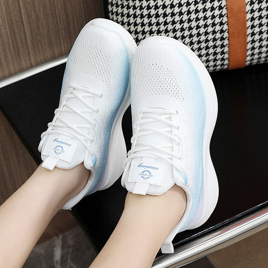 Damen sportliche Leichtgewicht Sneakers mit atmungsaktiver Obermaterialstruktur Shopnory