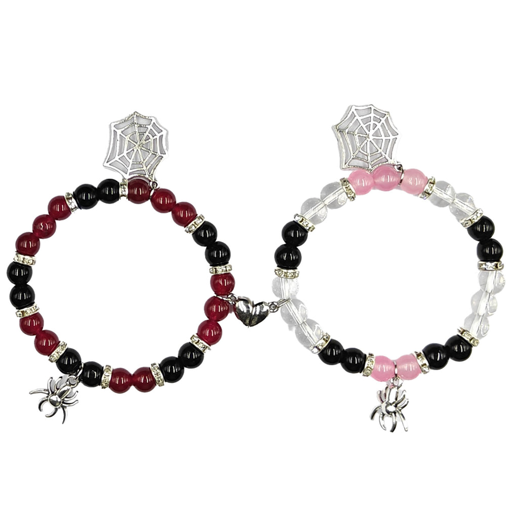 Damen Armbandset mit bunt gefärbten Perlen und charmanten Anhängern Shop Nory