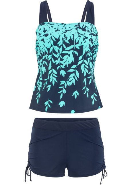 Damen Tankini-Set mit floralem Design und verstellbarem Oberteil