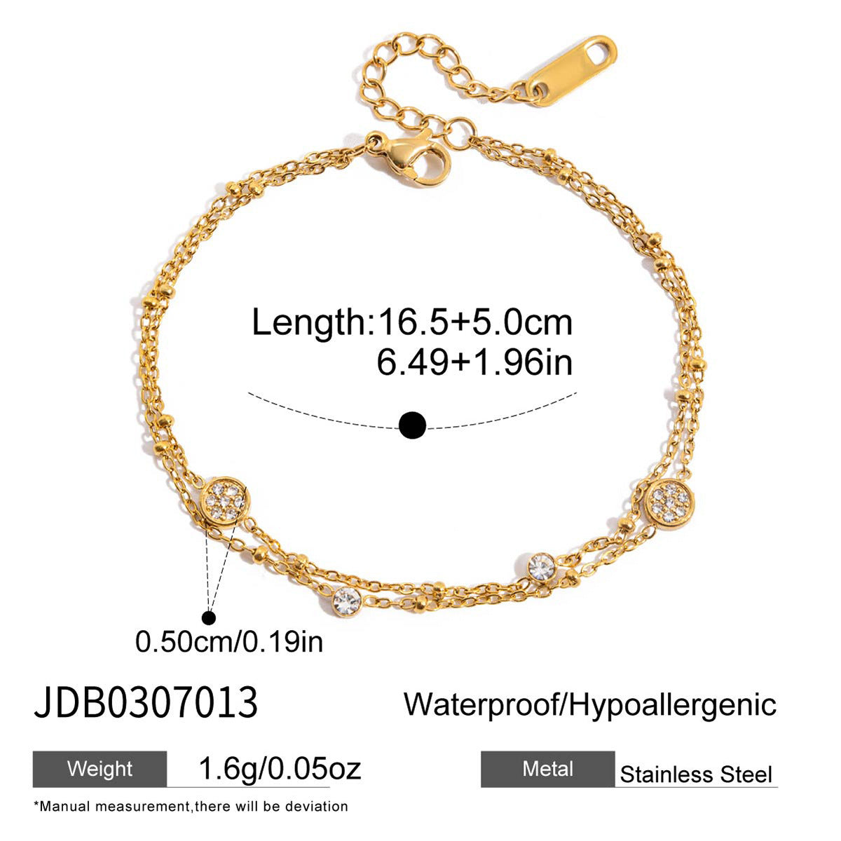 Damen Armband mit funkelnden Zirkonia und strapazierfähigem Design Shop Nory