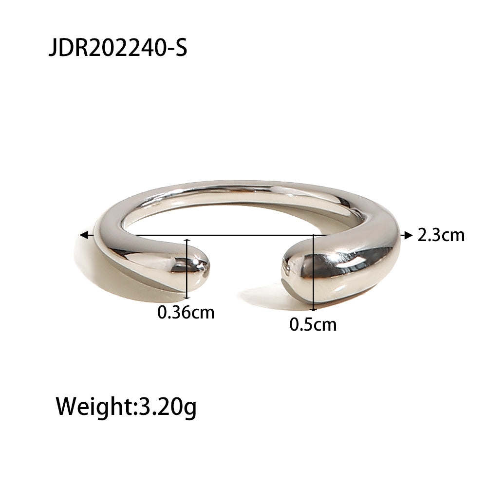 Damen Offenes Armband mit geschwungener Form und hypoallergenen Eigenschaften Shop Nory