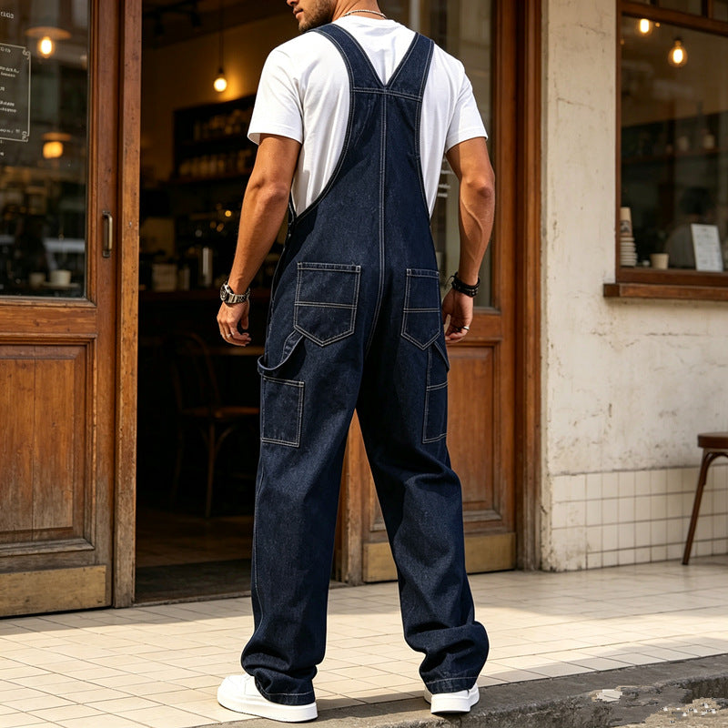 Herren Modische Denim-Latzhose Shop Nory