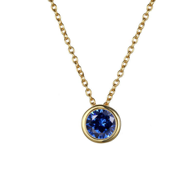 Damen Halskette mit funkelndem Zirkonia-Anhänger in elegantem Design Shop Nory