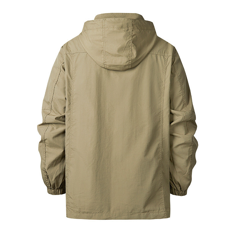 Herren Funktionale Jacke mit verstellbarem Kapuzendesign Shop Nory