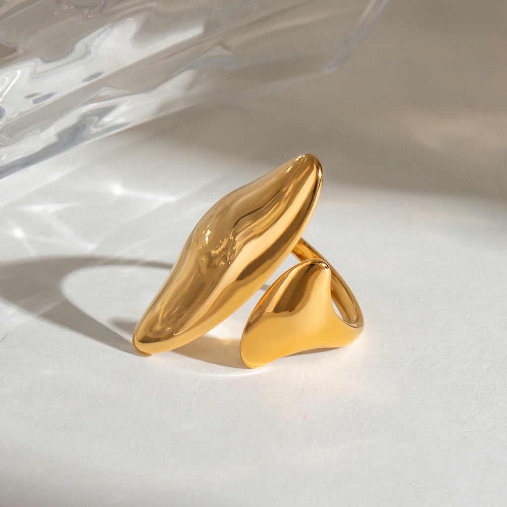 Damen eleganter Ring aus hypoallergenem und wasserfestem Edelstahl Shop Nory