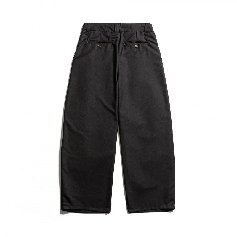 Herren Weite Plissee-Baggy-Hose mit Bundfalten und Tunnelzug Shop Nory