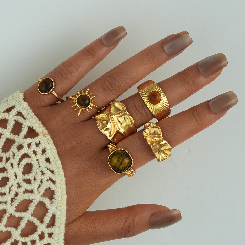 Damen Ring-Set mit kunstvollen und skulpturalen Designs Shop Nory