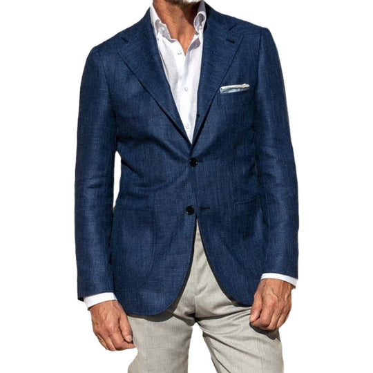 Herren leichte Sommerjacke aus hochwertigem Leinen