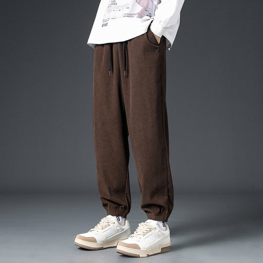 Herren Sportliche Relaxed Fit Freizeithose