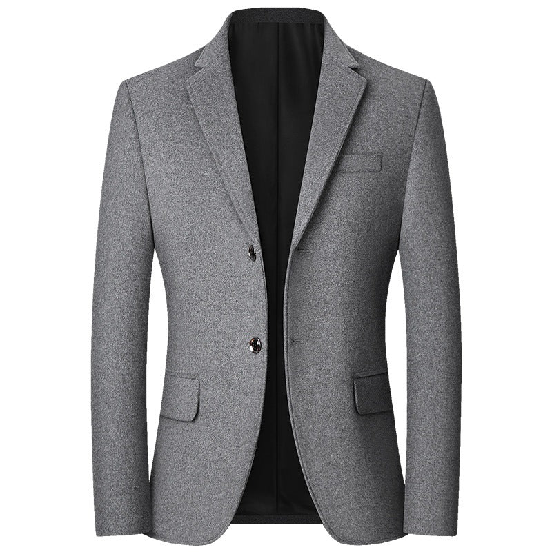 Herren tailliertes Wollmix-Sakko mit Reverskragen und elegantem Knopfverschluss Shop Nory