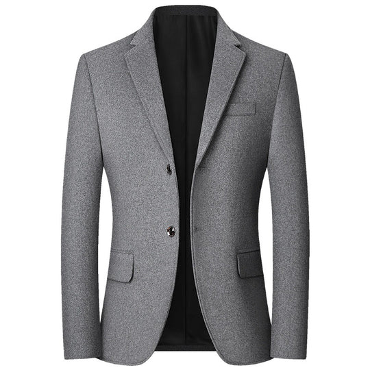 Herren tailliertes Wollmix-Sakko mit Reverskragen und elegantem Knopfverschluss Shop Nory