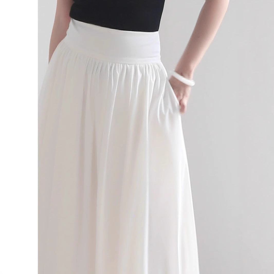 Damen Eleganter Maxi-Rock mit fließendem Schnitt Shop Nory