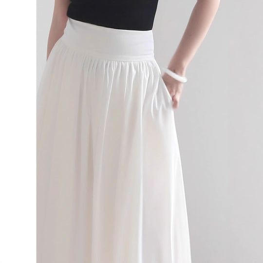 Damen Eleganter Maxi-Rock mit fließendem Schnitt Shop Nory