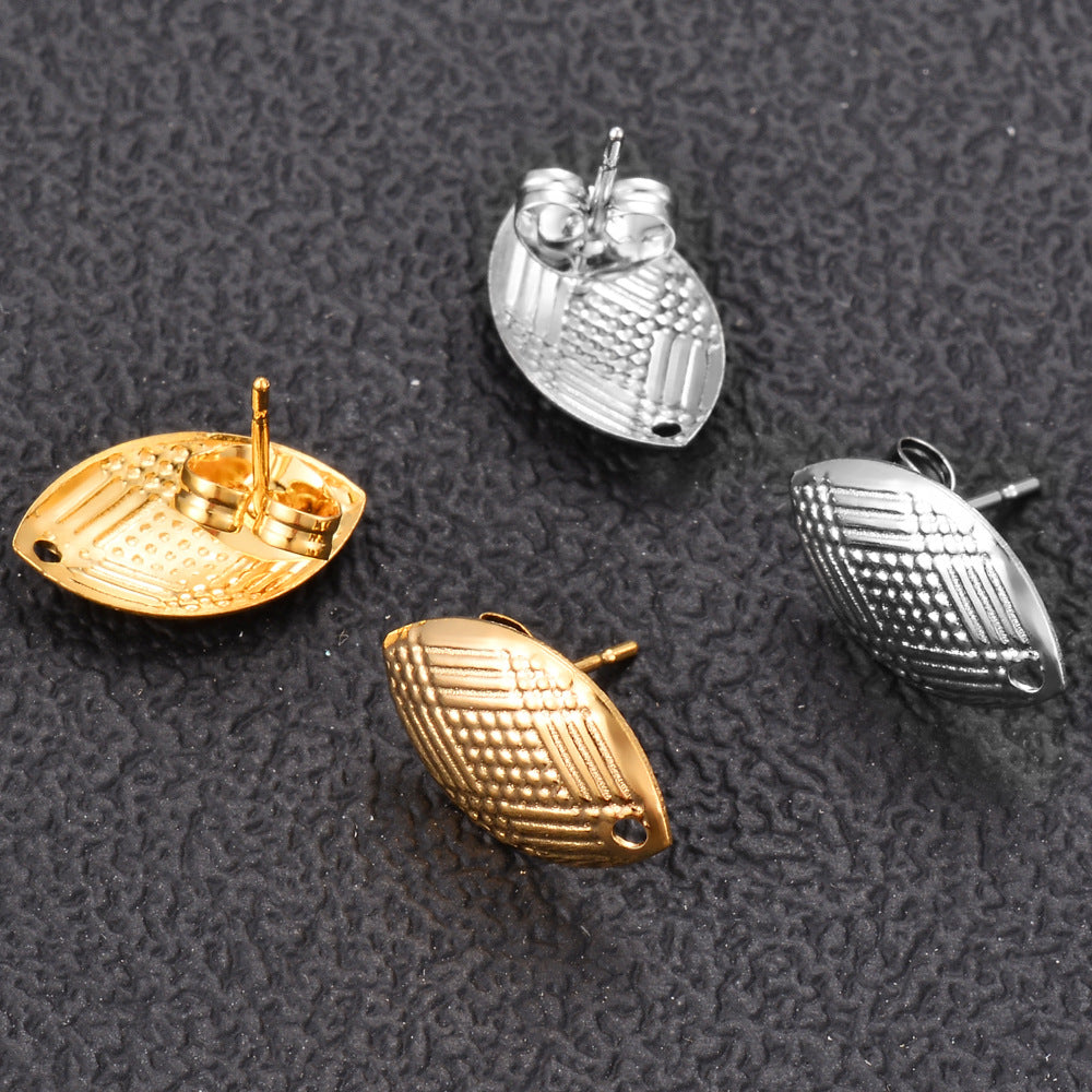 Damen Ohrstecker mit modernem diamantierten Design Shop Nory
