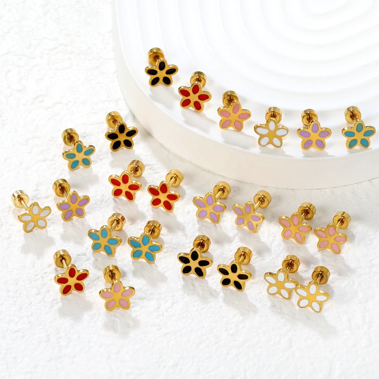 Damen Ohrstecker im floralen Design Shop Nory