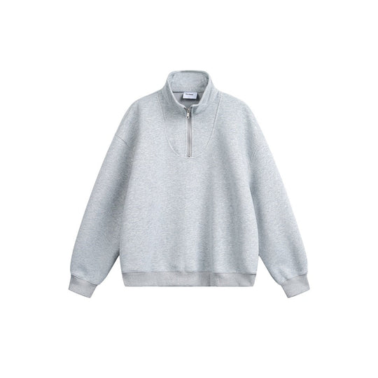 Damen Oversize Halfzip Stehkragen-Sweatshirt aus schwerer Baumwollmischung Shop Nory