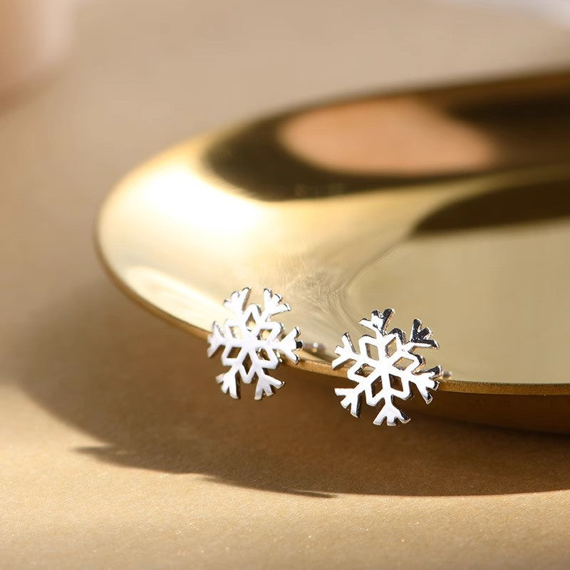 Damen Ohrringe im modernen Schneeflocken-Design Shop Nory