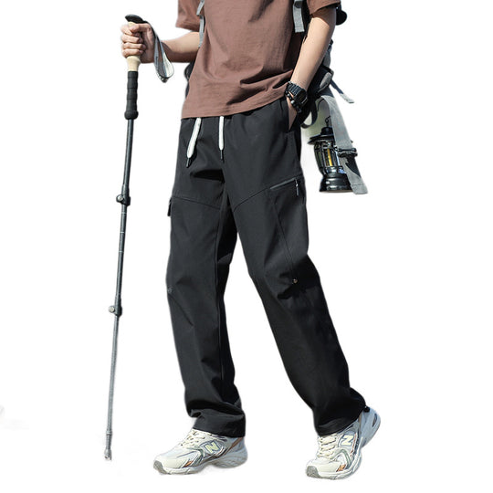 Herren Technische Trekkinghose mit Reißverschlusstaschen und Kordelbund Shop Nory