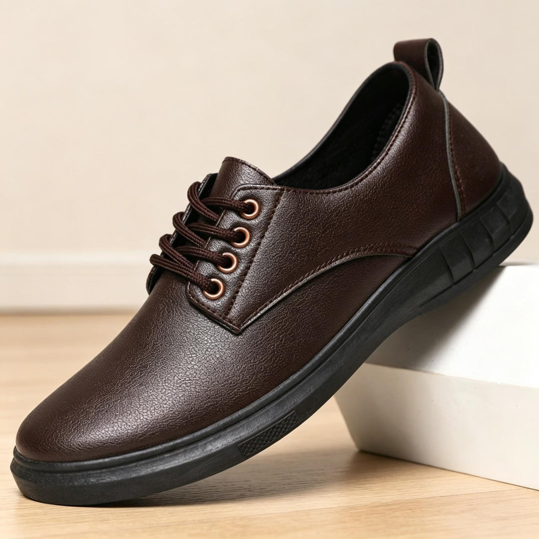 Herren Komfortable Lederschnürschuhe Shop Nory