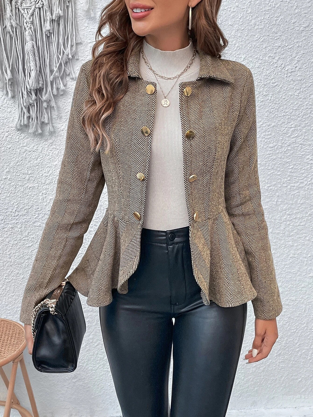 Damen Modische Blazerjacke