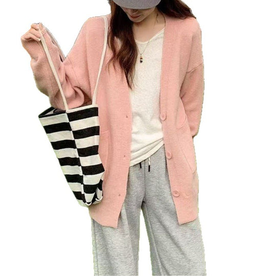 Damen Bequemer Oversized Cardigan Shop Nory