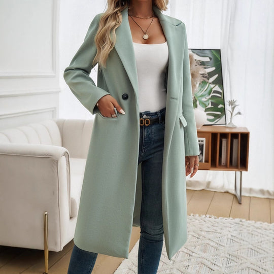 Damen Eleganter und modischer Langmantel