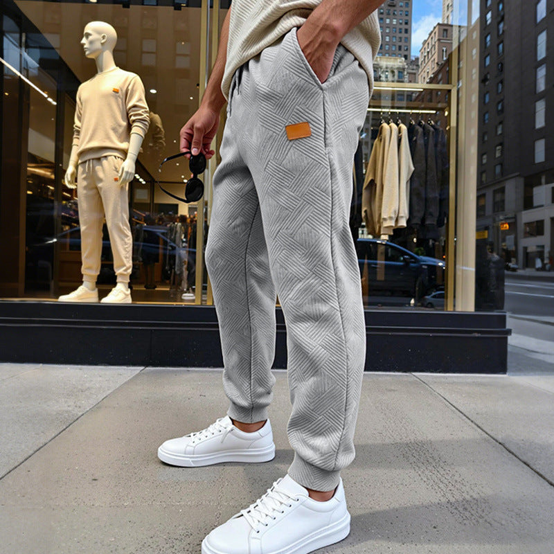 Herren Stepp-Jogginghose mit geometrischem Strukturmuster Shop Nory