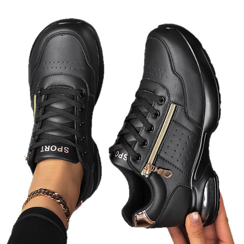 Damen Sportliche Plateausneaker mit Luftkissen und seitlichem Reißverschluss Shop Nory