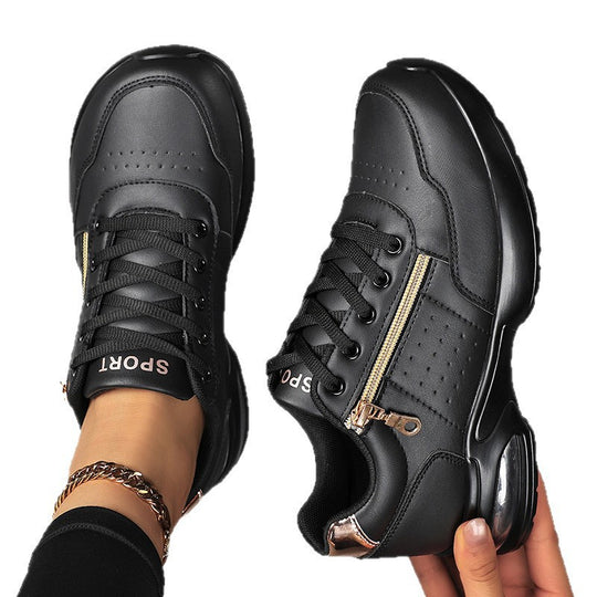 Damen Sportliche Plateausneaker mit Luftkissen und seitlichem Reißverschluss Shop Nory