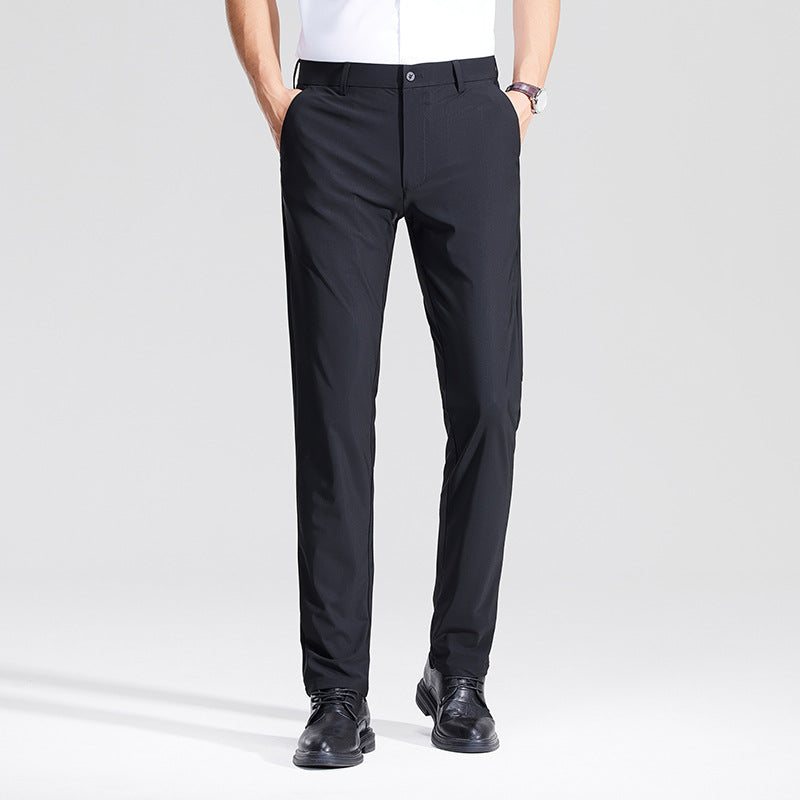 Herren Schlanke Business‑Stretchhose mit Bügelfalte und Komfortbund Shop Nory