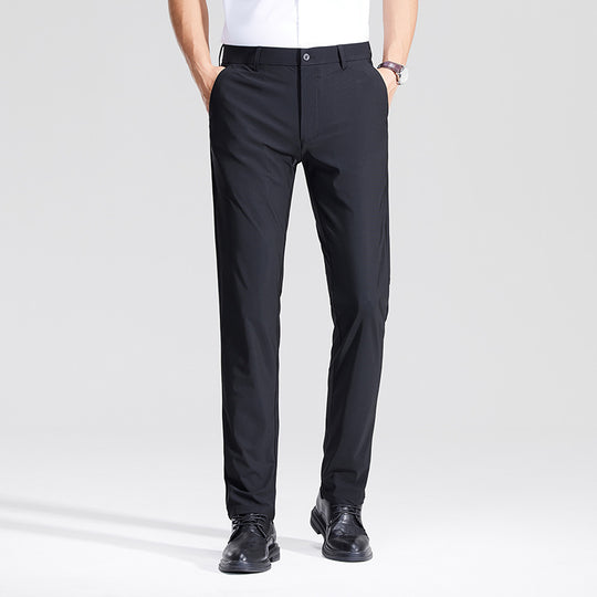 Herren Schlanke Business‑Stretchhose mit Bügelfalte und Komfortbund Shop Nory