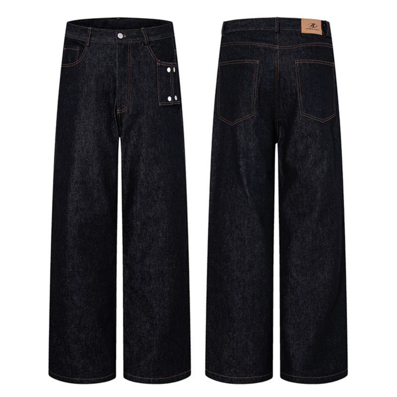 Damen Hochtaillierte Wide‑Leg Jeanshose mit Utility‑Tasche Shop Nory