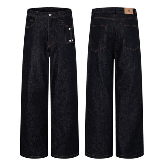 Damen Hochtaillierte Wide‑Leg Jeanshose mit Utility‑Tasche Shop Nory