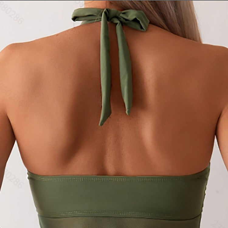Damen Tankini mit verspieltem Wickeldesign Shopnory