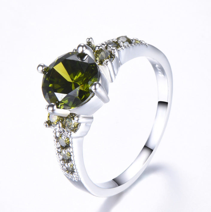 Damen Ring mit extravaganten Zirkonia-Einsätzen und funkelndem Rosenquarz Shop Nory
