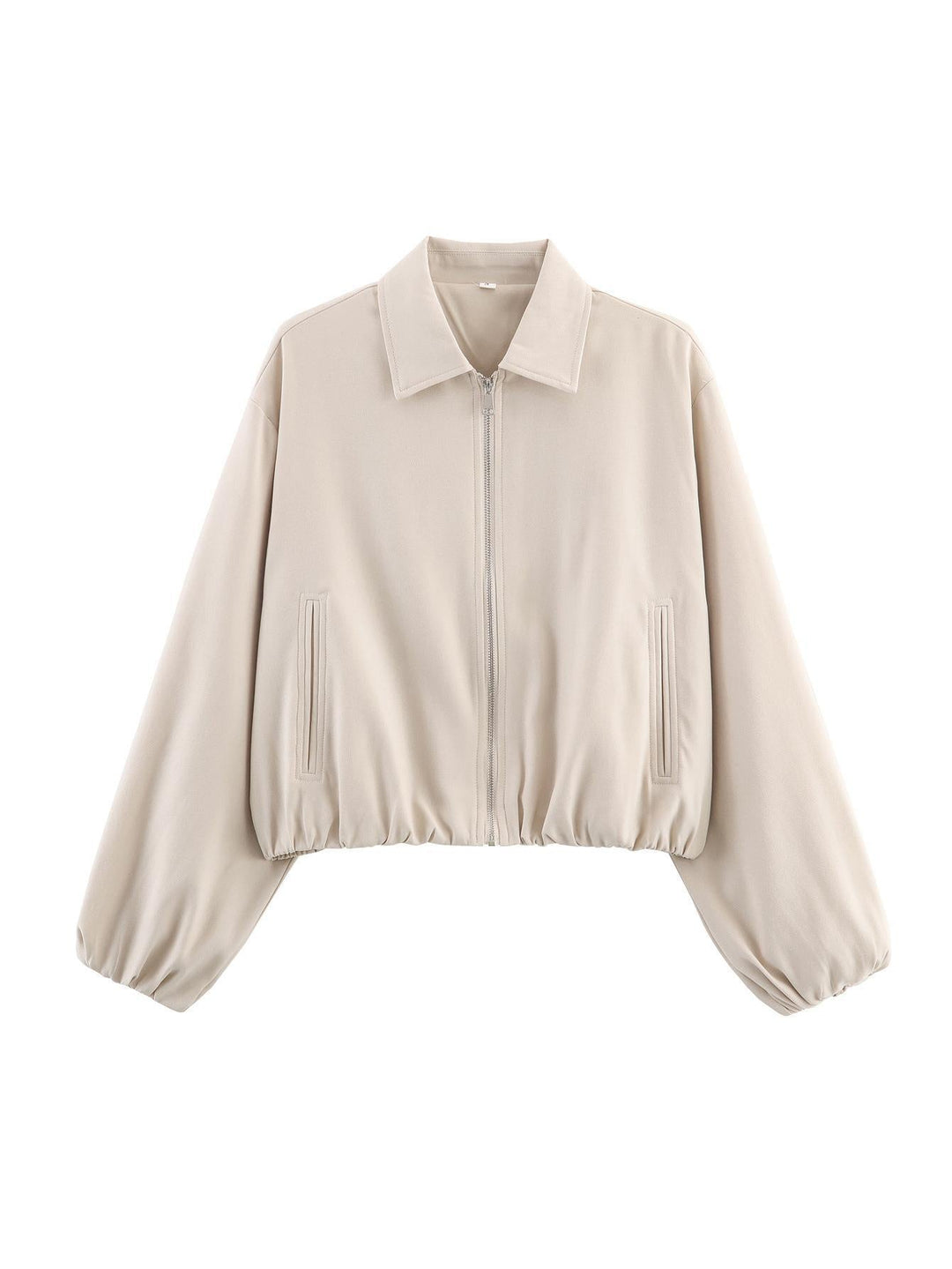 Damen Übergangsjacke mit lässigem Schnitt und elastischen Bündchen