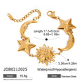 Damen Armband mit kunstvollem Mond- und Sternenmotiv aus hypoallergenic Edelstahl Shop Nory