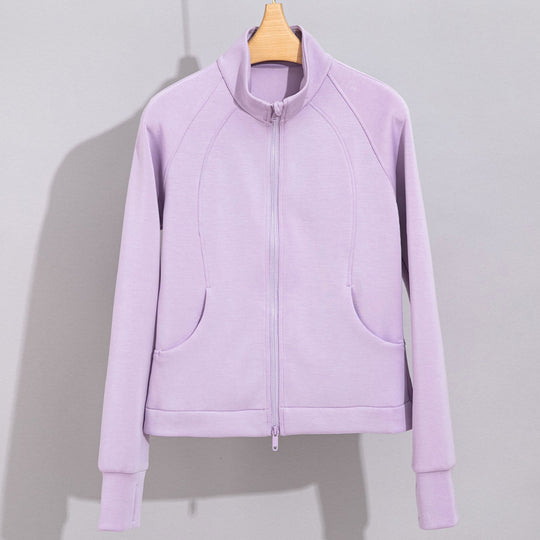 Damen Performance-Trainingsjacke mit Stehkragen und Daumenloch Shop Nory
