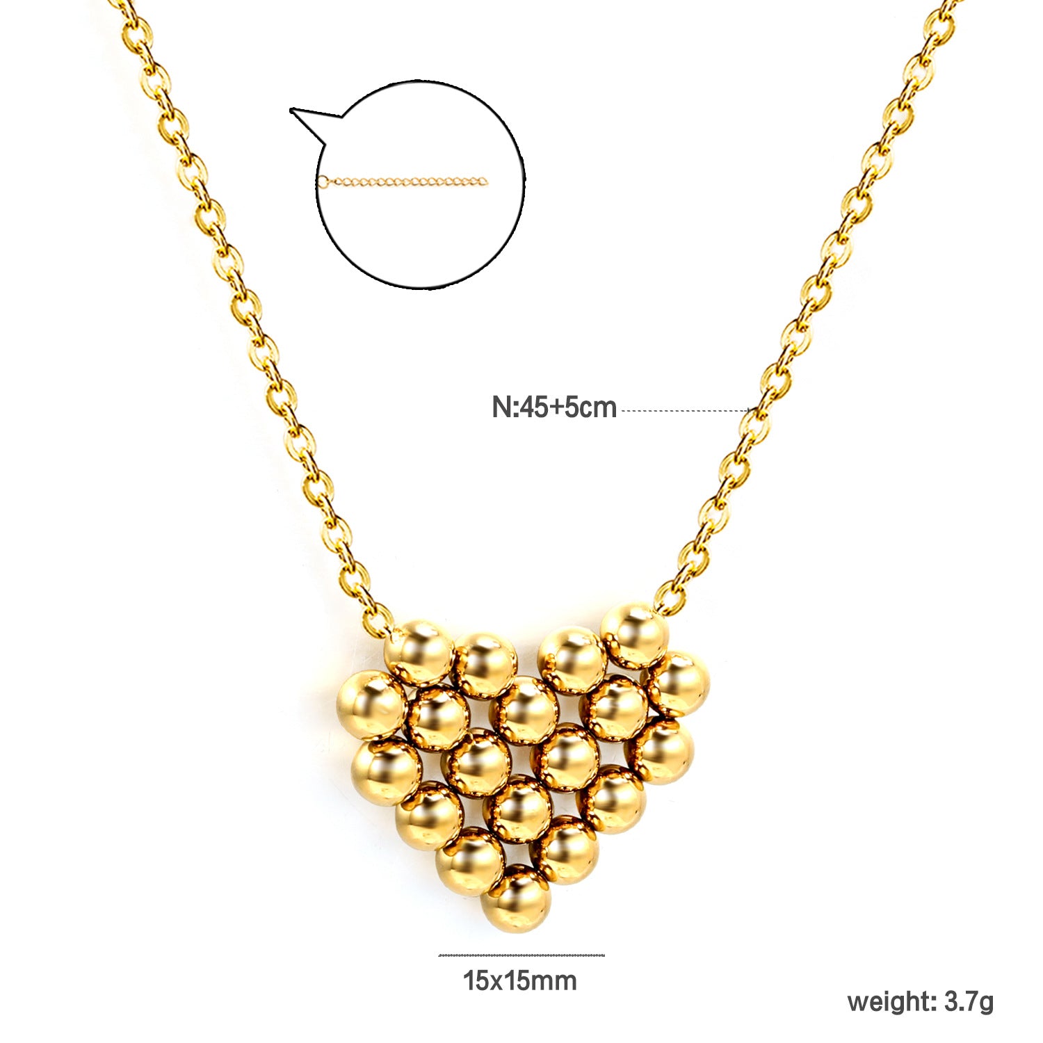Damen elegante Halskette mit geometrischem Anhänger und verstellbarem Verschluss Shop Nory