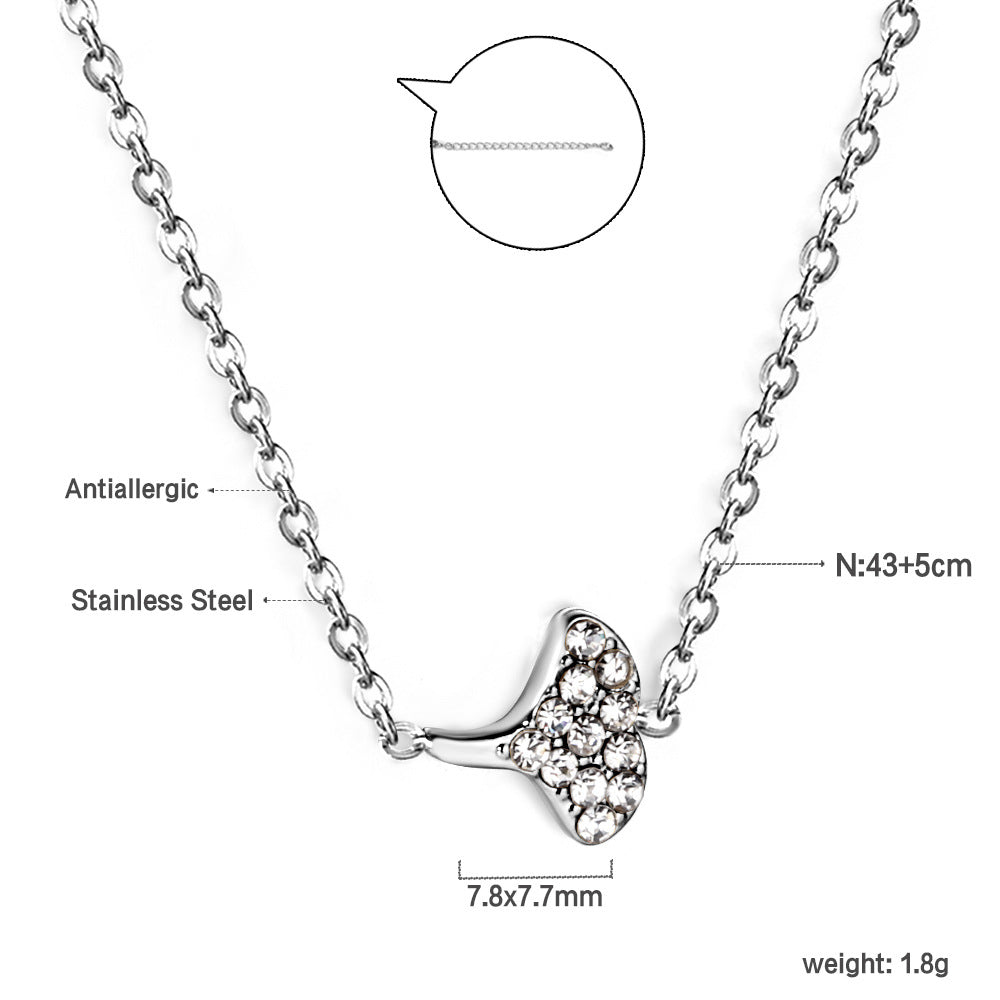 Damen Halskette mit liebevollem Herzmotiv aus goldplattiertem Edelstahl und funkelnden Zirkonia Shop Nory