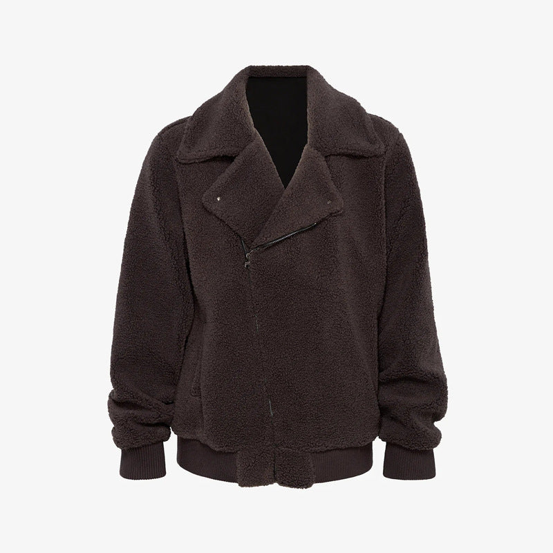 Herren Sherpa-Übergangsjacke mit Reverskragen und Rippbündchen Shop Nory