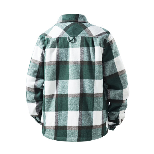 Herren Karierte Flanelljacke mit praktischen Taschen Shop Nory