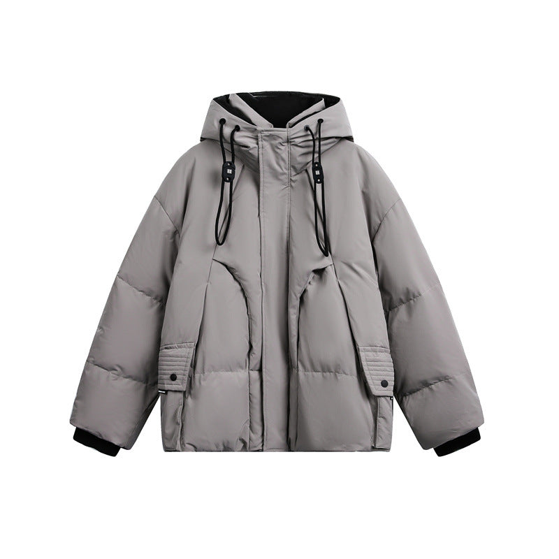 Herren Wattierte Steppjacke mit Kapuze und Tunnelzug Shop Nory