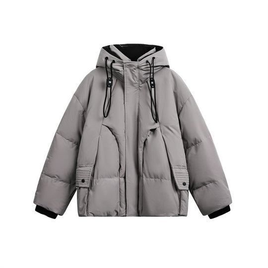 Herren Wattierte Steppjacke mit Kapuze und Tunnelzug Shop Nory